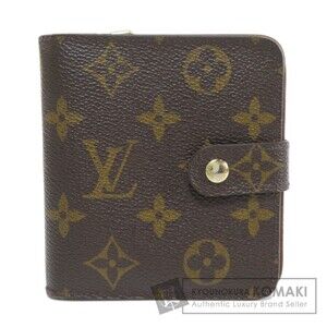 Louis Vuitton Compact Zip Monogram Bifold Wallet Canvas